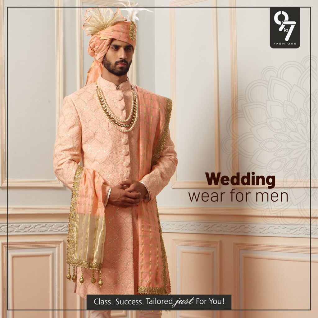 Pakistani Groom Dress in Embroidered Sherwani Style | Sherwani for men  wedding, Indian groom dress, Groom dress men